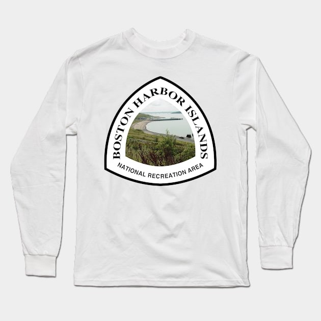 Boston Harbor Islands National Recreation Area trail marker Long Sleeve T-Shirt by nylebuss